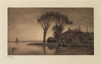 TvB G 5698
<br/>
Boerderij aan het water
<br/>
<em>Stengelin, Alphonse (1852-1938)</em>